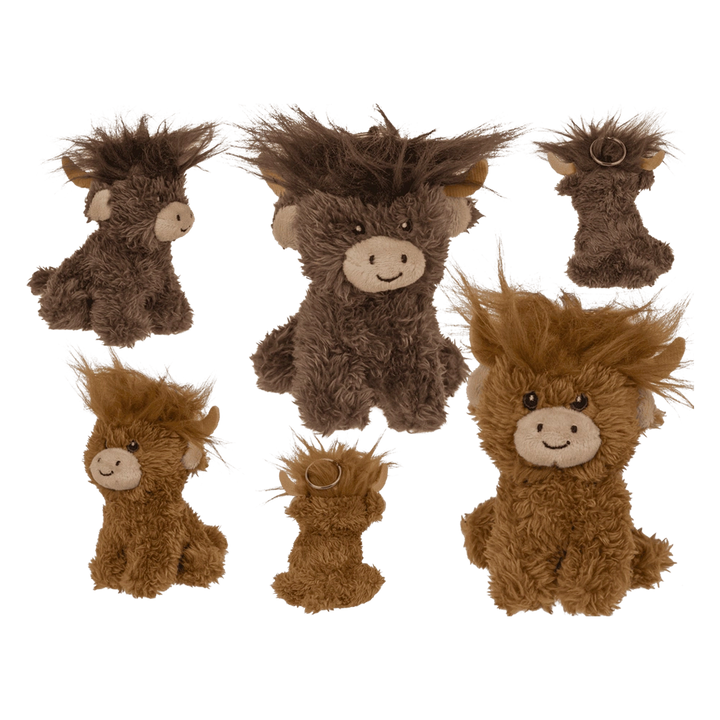 Nyckelring mjukis highland cattle